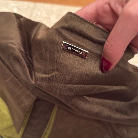 Etro Milano Made in Italy Shoulder Travel Bag Waterproof Paisley Pockets - Picture 2 of 11